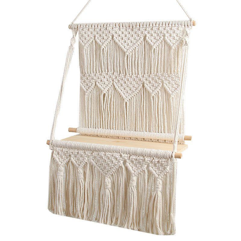 Hand-Woven Tapestry Shelf