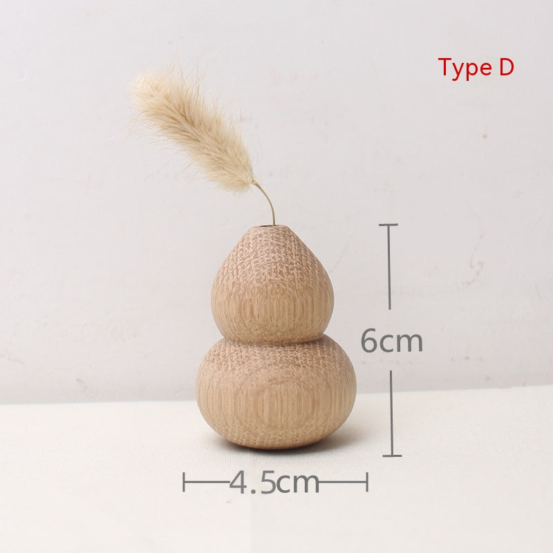 Flowerpot Wooden Craftwork Ins Vase