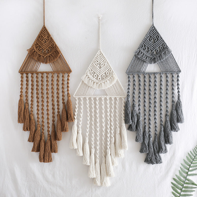 Handwoven Triangle Dream Catcher