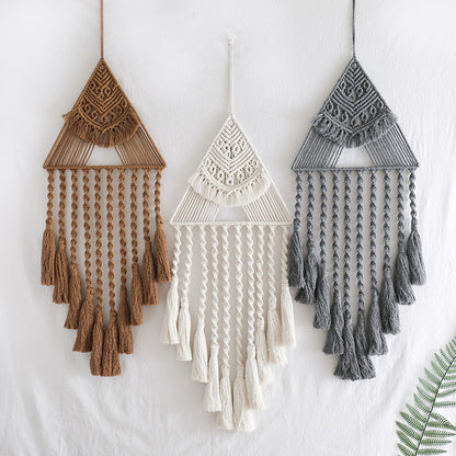 Handwoven Triangle Dream Catcher