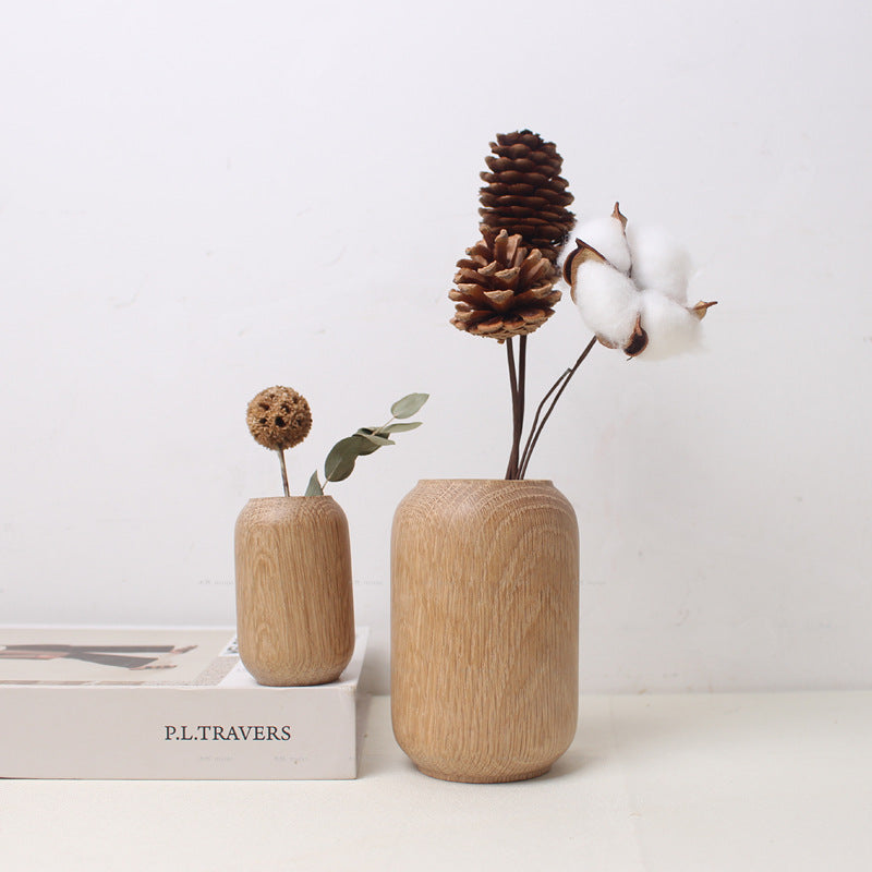 Flowerpot Wooden Craftwork Ins Vase
