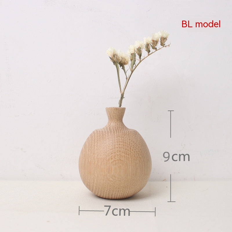 Flowerpot Wooden Craftwork Ins Vase