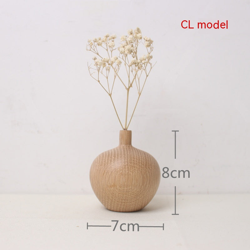 Flowerpot Wooden Craftwork Ins Vase