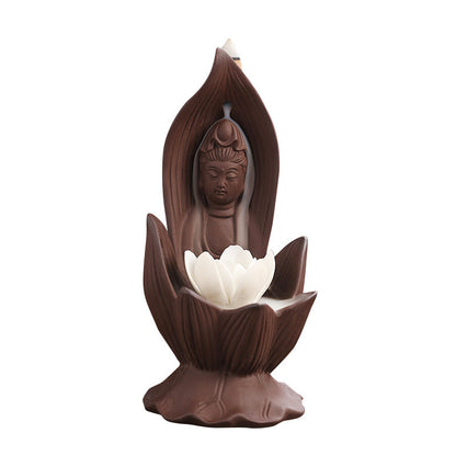 Zisha Lotus Guanyin Backflow Aromatherapy Oven