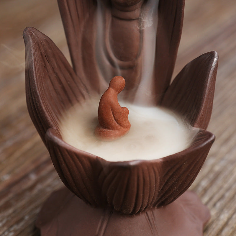 Zisha Lotus Guanyin Backflow Aromatherapy Oven