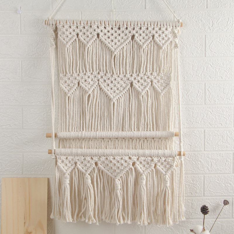 Hand-Woven Tapestry Shelf