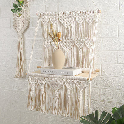 Hand-Woven Tapestry Shelf