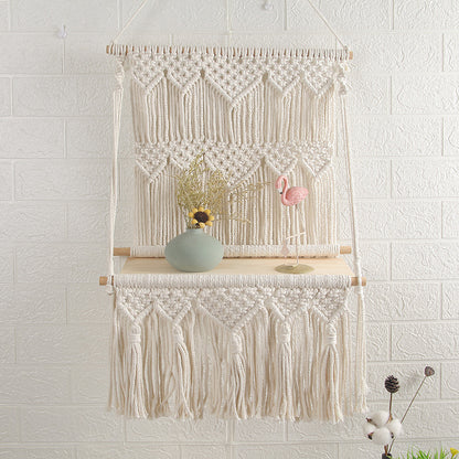 Hand-Woven Tapestry Shelf