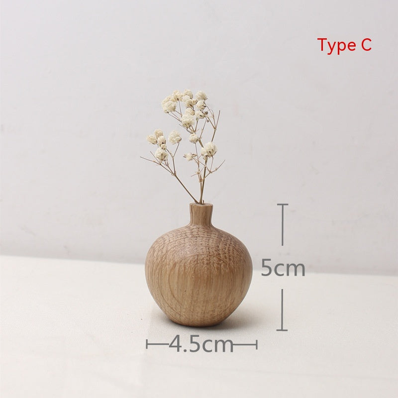 Flowerpot Wooden Craftwork Ins Vase