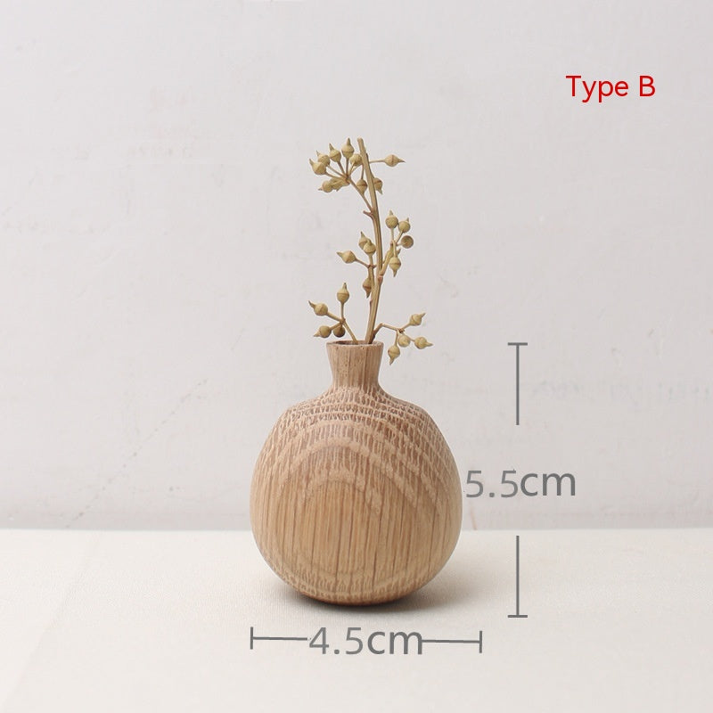 Flowerpot Wooden Craftwork Ins Vase