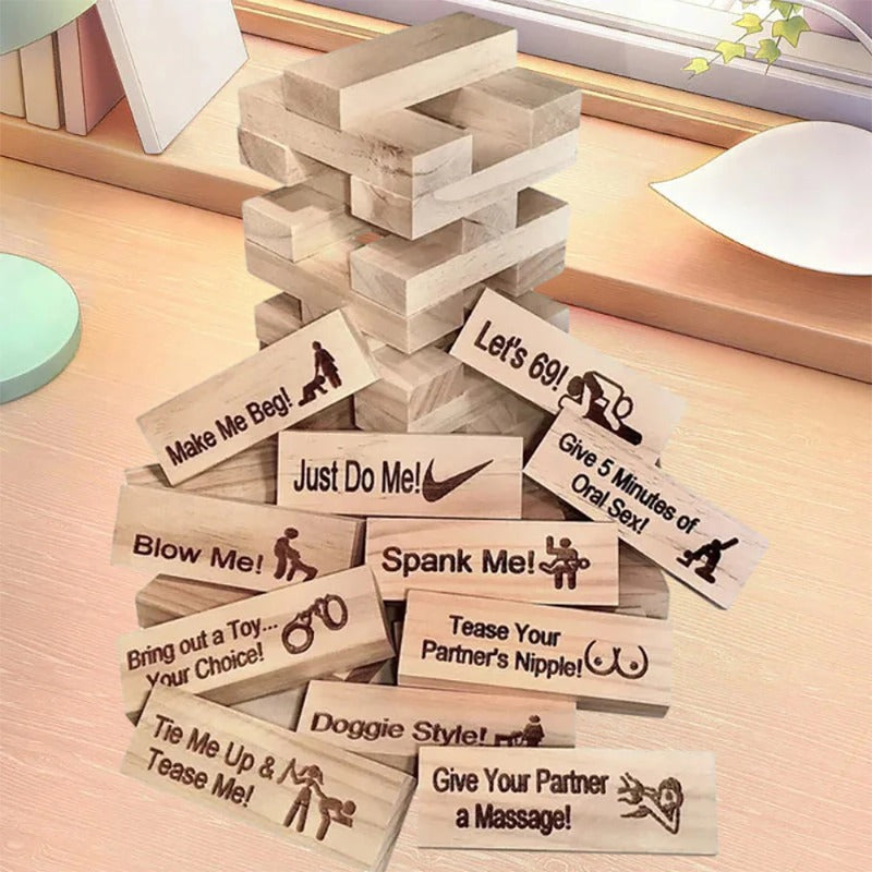Jenga Game Valentine Tumbling Tower