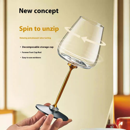 Creative Rotational Goblets Wine Glass