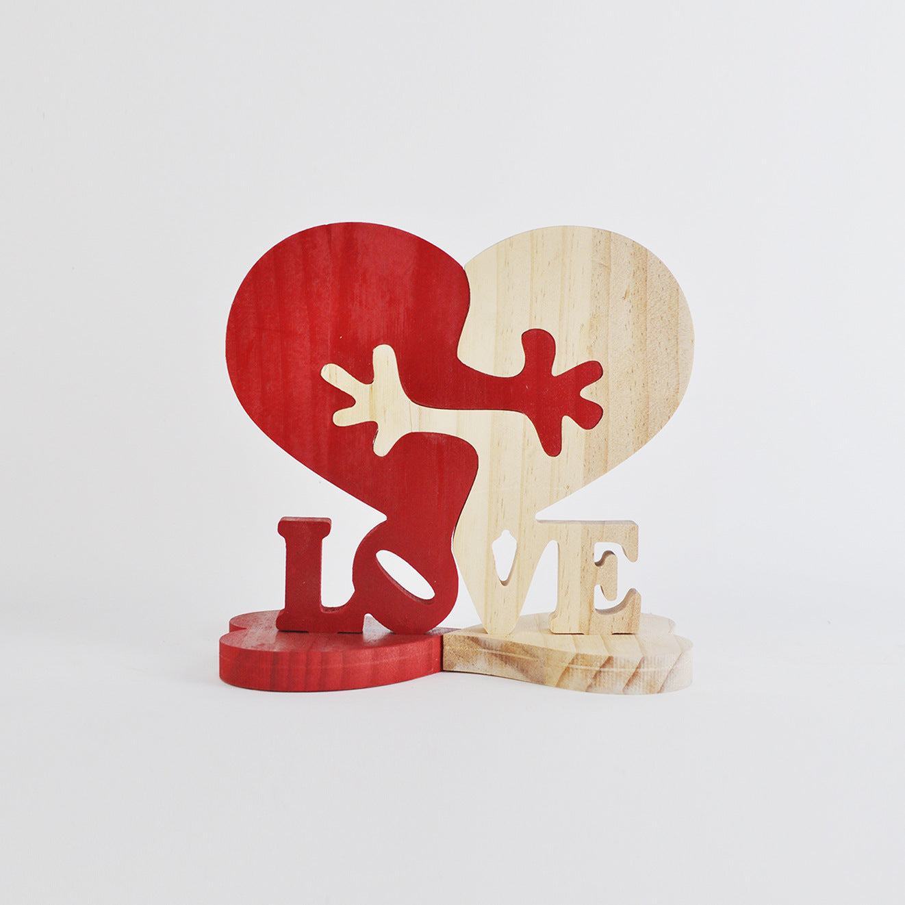Heart-shaped Wooden Decoration