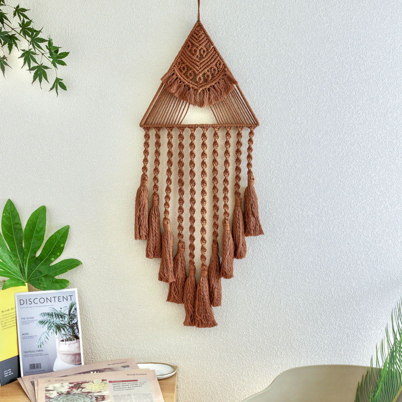 Handwoven Triangle Dream Catcher
