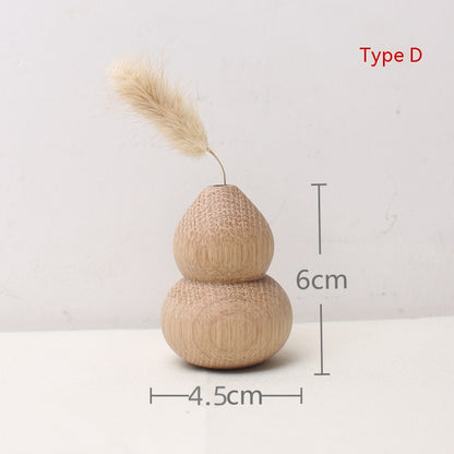 Flowerpot Wooden Craftwork Ins Vase